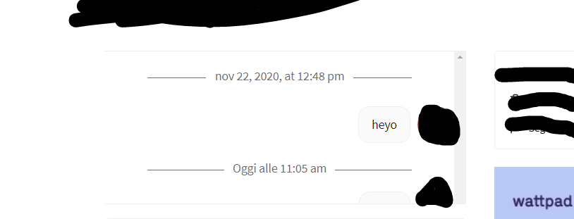 ._. è bello parlare con lei