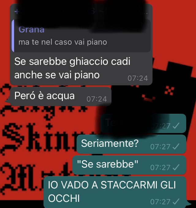 Stamattina mi stavo per sparare madonna 