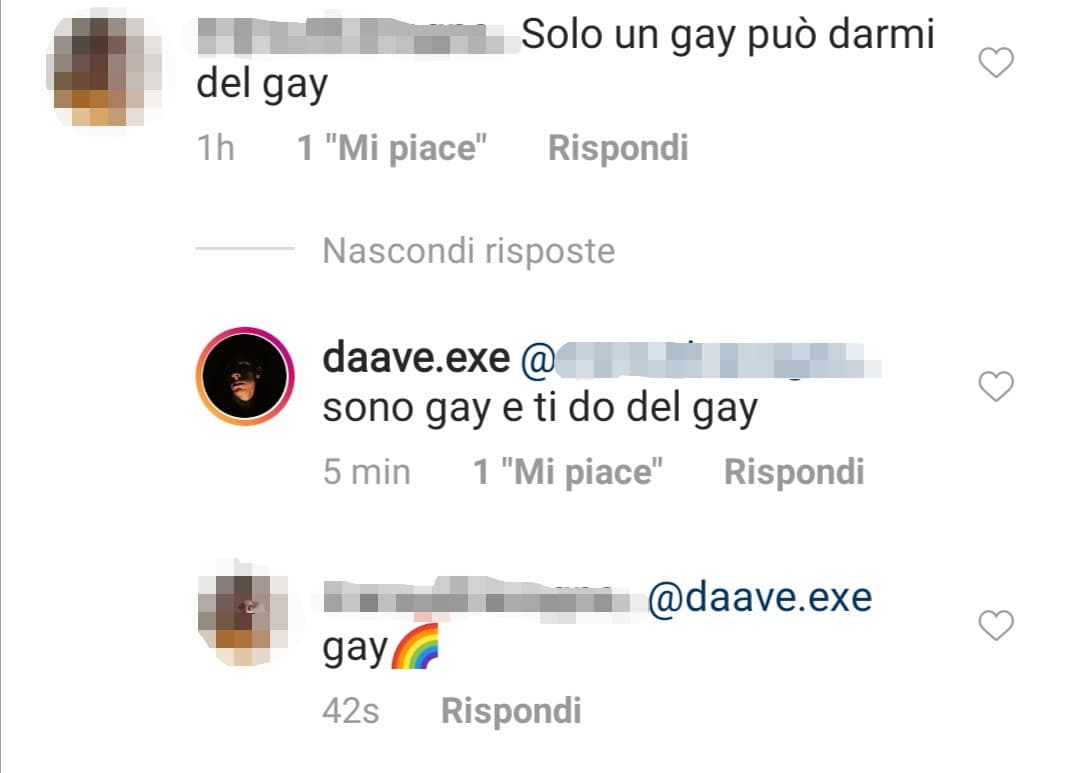 Eh oh, son gay e ti do del gay