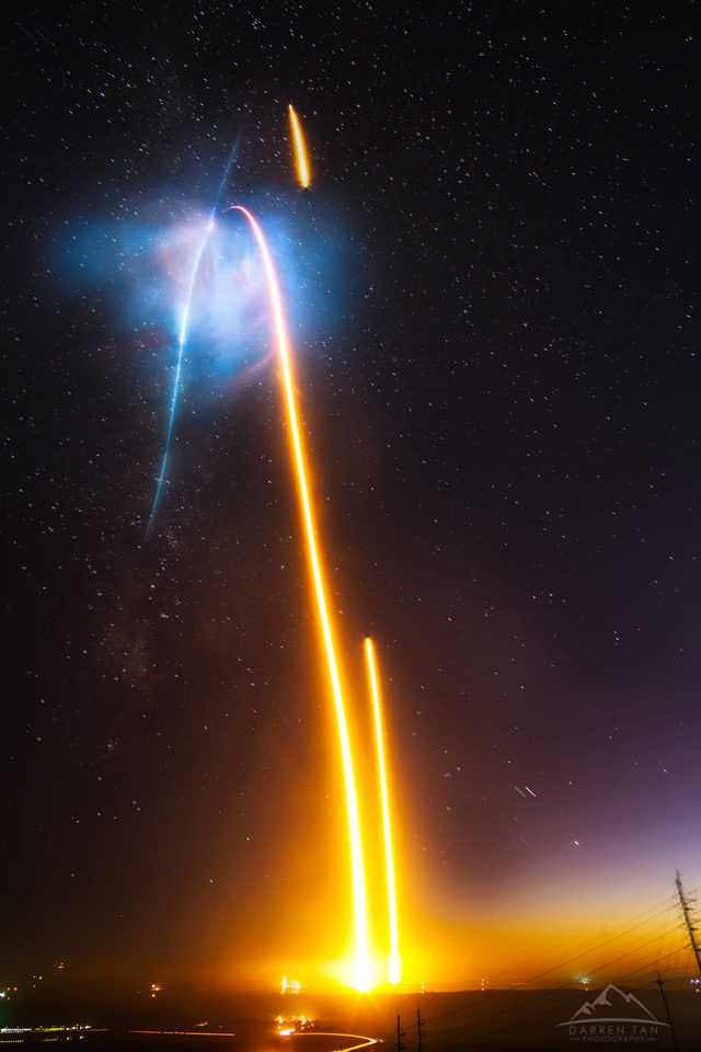 Fantastico il lancio del Falcon 9 