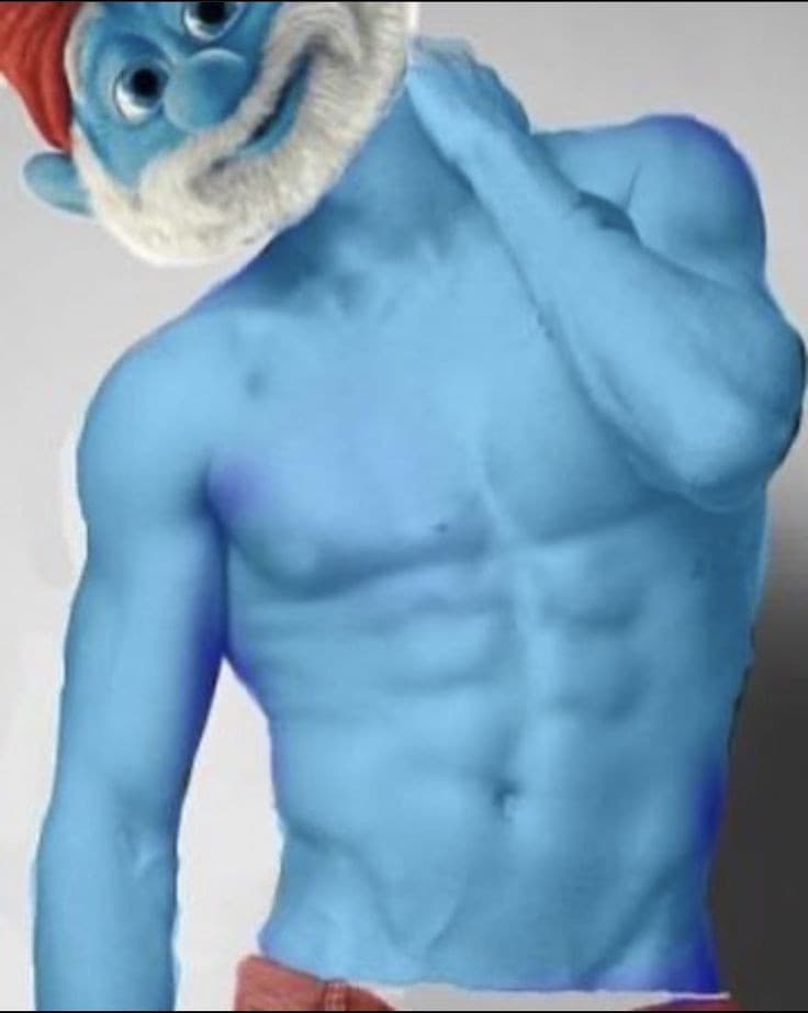 Papa smurf.