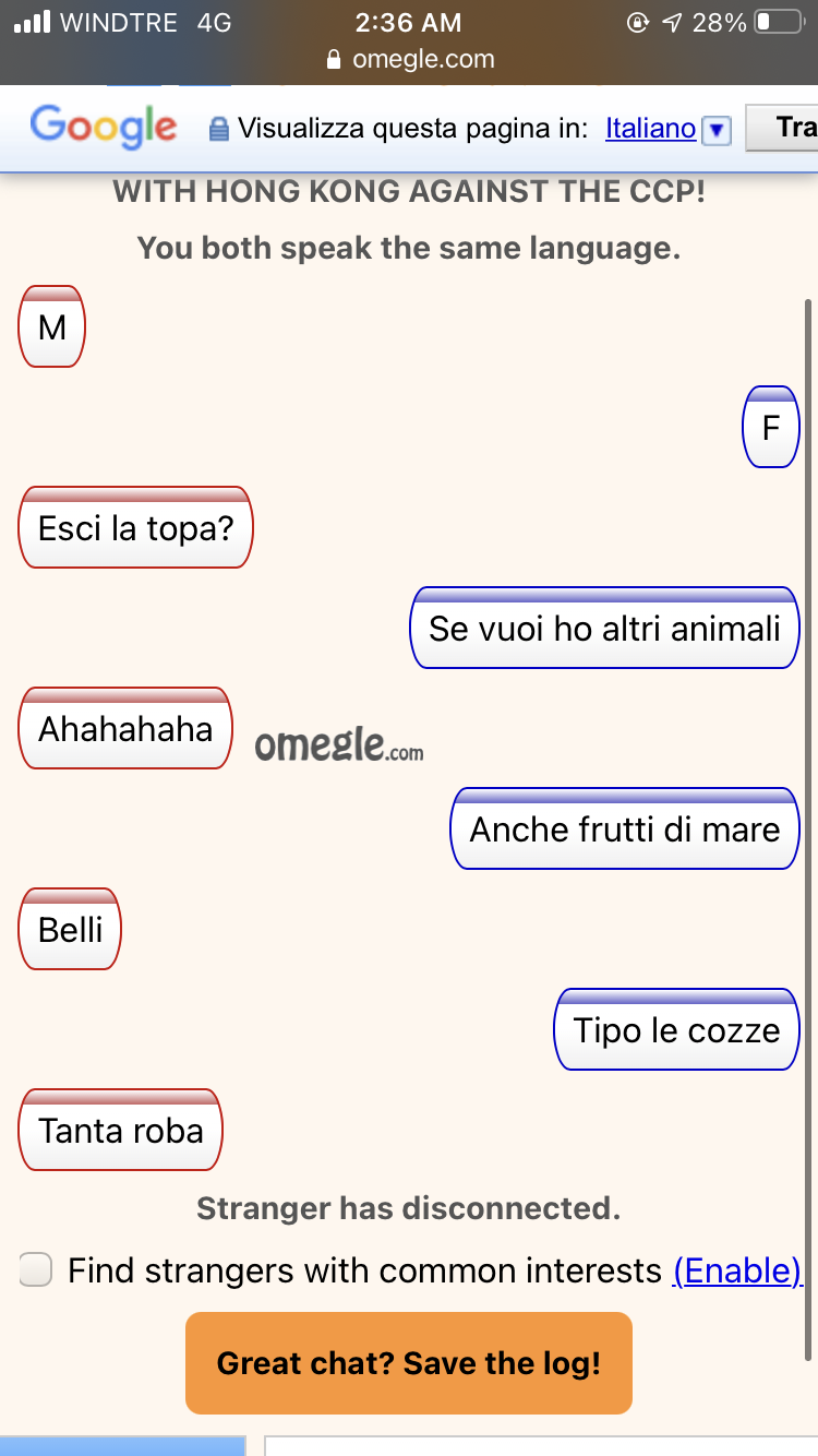 Ci è rimasto male ahahah