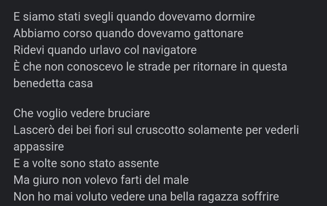 Odio quanto la musica a volte riesca a farmi stare veramente male