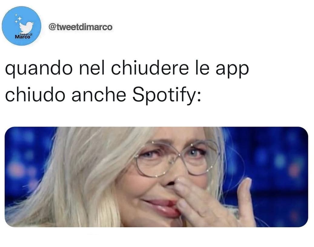 Quindi non sono l'unica 