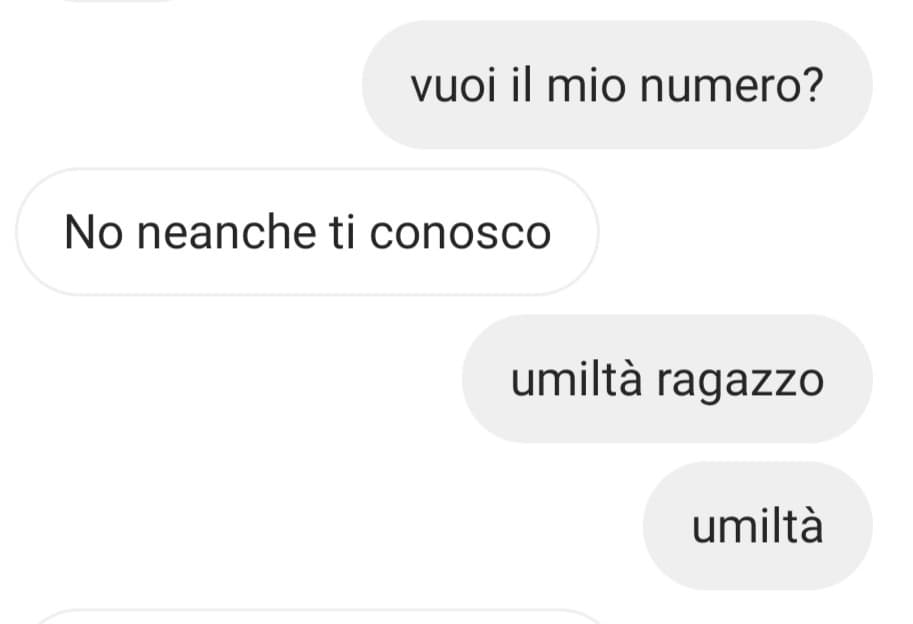 Sto ritrovando mie vecchie conversazioni e