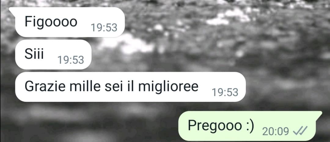 Comunque, sempre bello fare felici le persone