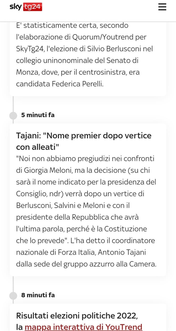 Tajani parla del nome del premier