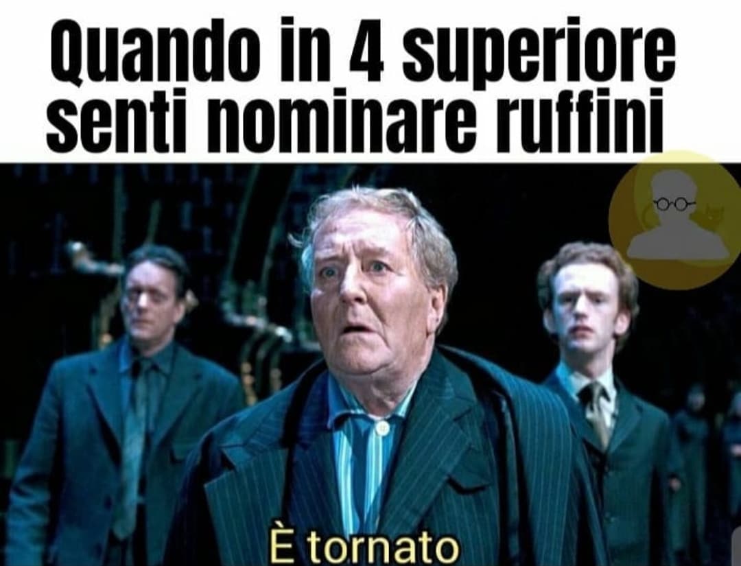 Ruffini ritorna sempre. All'università è una gioia pura. 