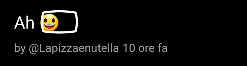 Perché c'è una specie di forma geometrica intorno all'emoji? Eh? EH?