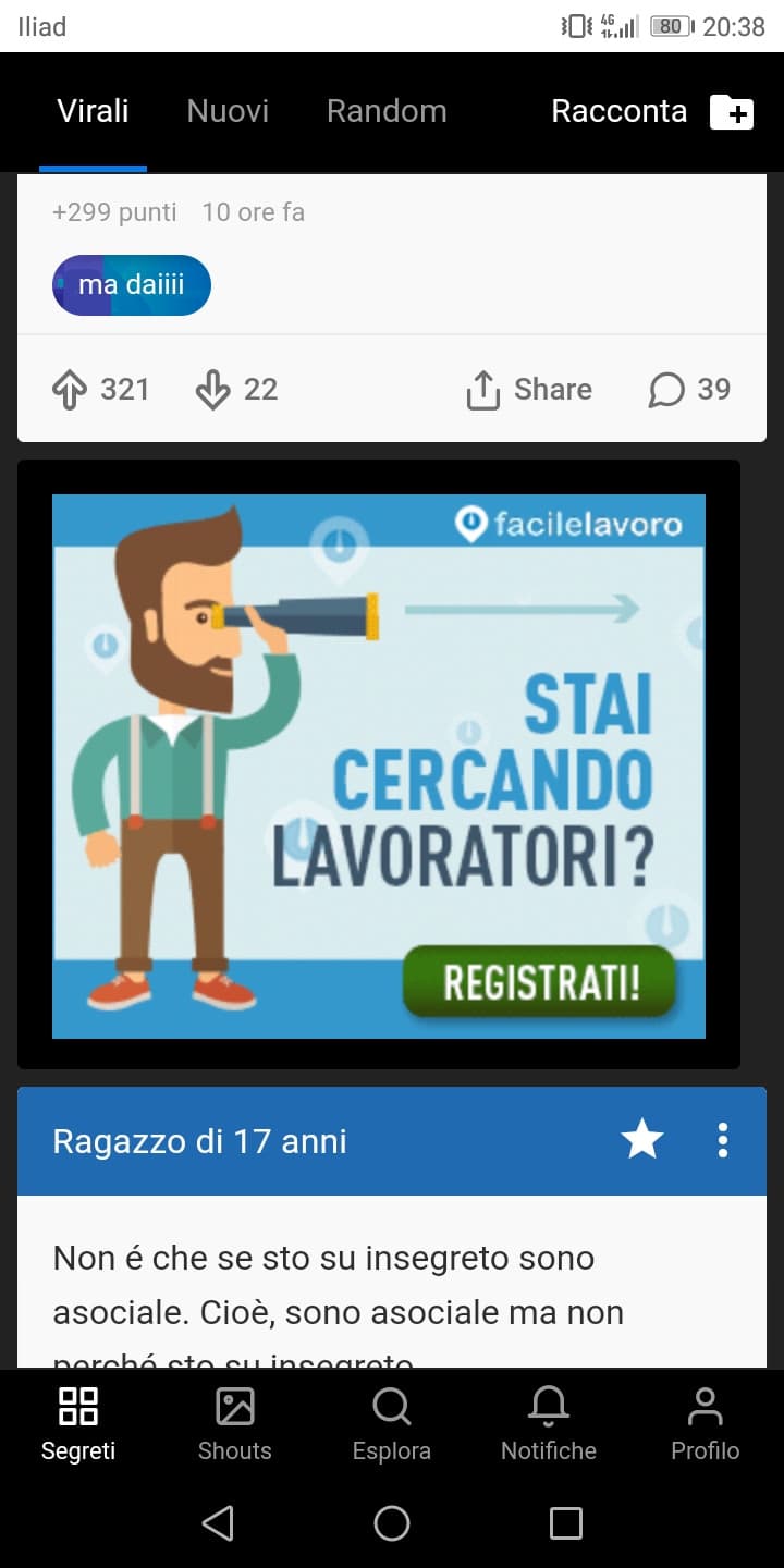 Se è pubblicità di smart working mi interessa, se è un lavoro fuori casa no. In sti giorni dobbiamo solo pensare a sopravvivere!!