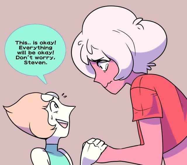 Okay questo AU dove in qualche modo Steven ha perso la sua forma umana e diventa un diamante sembra figo