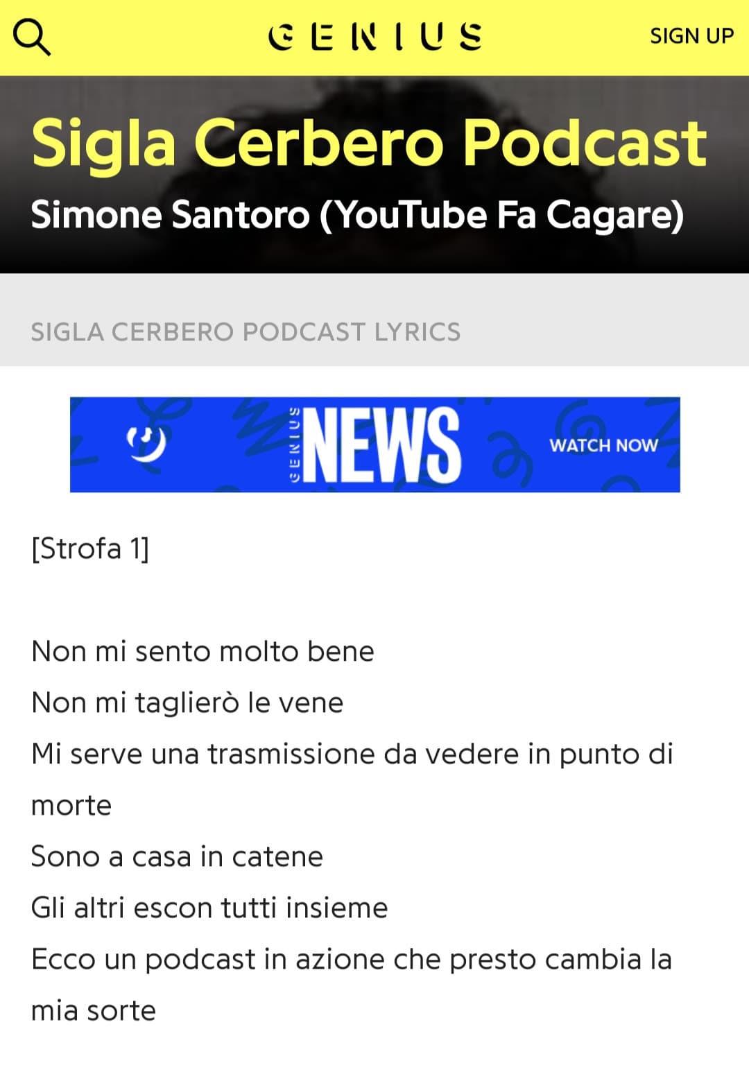 Questa è vera musica, rega. Altro che i pinc floid &co. Io ascolto la musica vverabbro