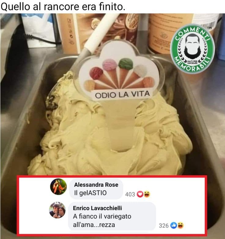 Voglio quel gelato. ORA