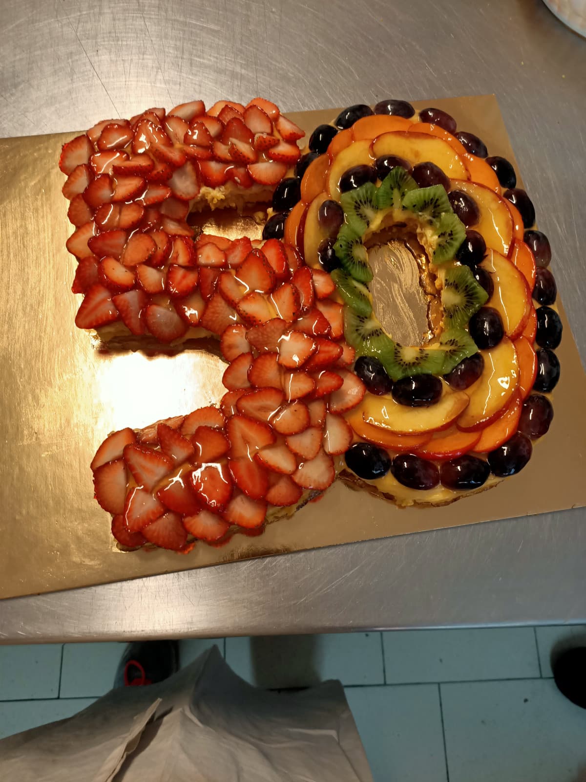 Torta fatta per i 50 anni di Alessandro (non so chi sia ma io l'ho fatta)