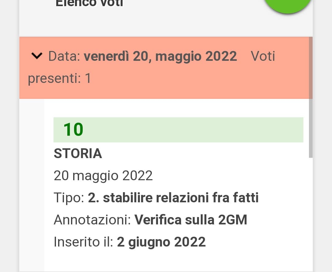 Se andassi bene a scuola come vado in storia avrei solo dieci in pagella peccato che esistono cose come scienze e matematica