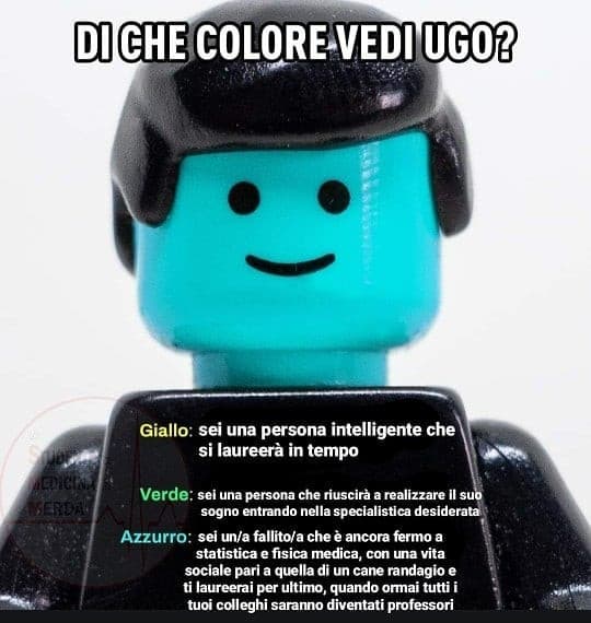 Di che colore vedi Ugo?