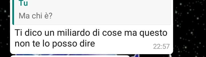 Ho chiesto chi fosse la sua crush