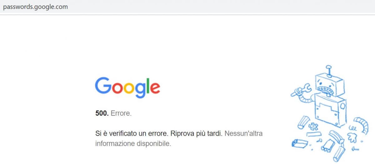 Stamattina su #google ci sono gli stessi problemi di qui su #insegreto