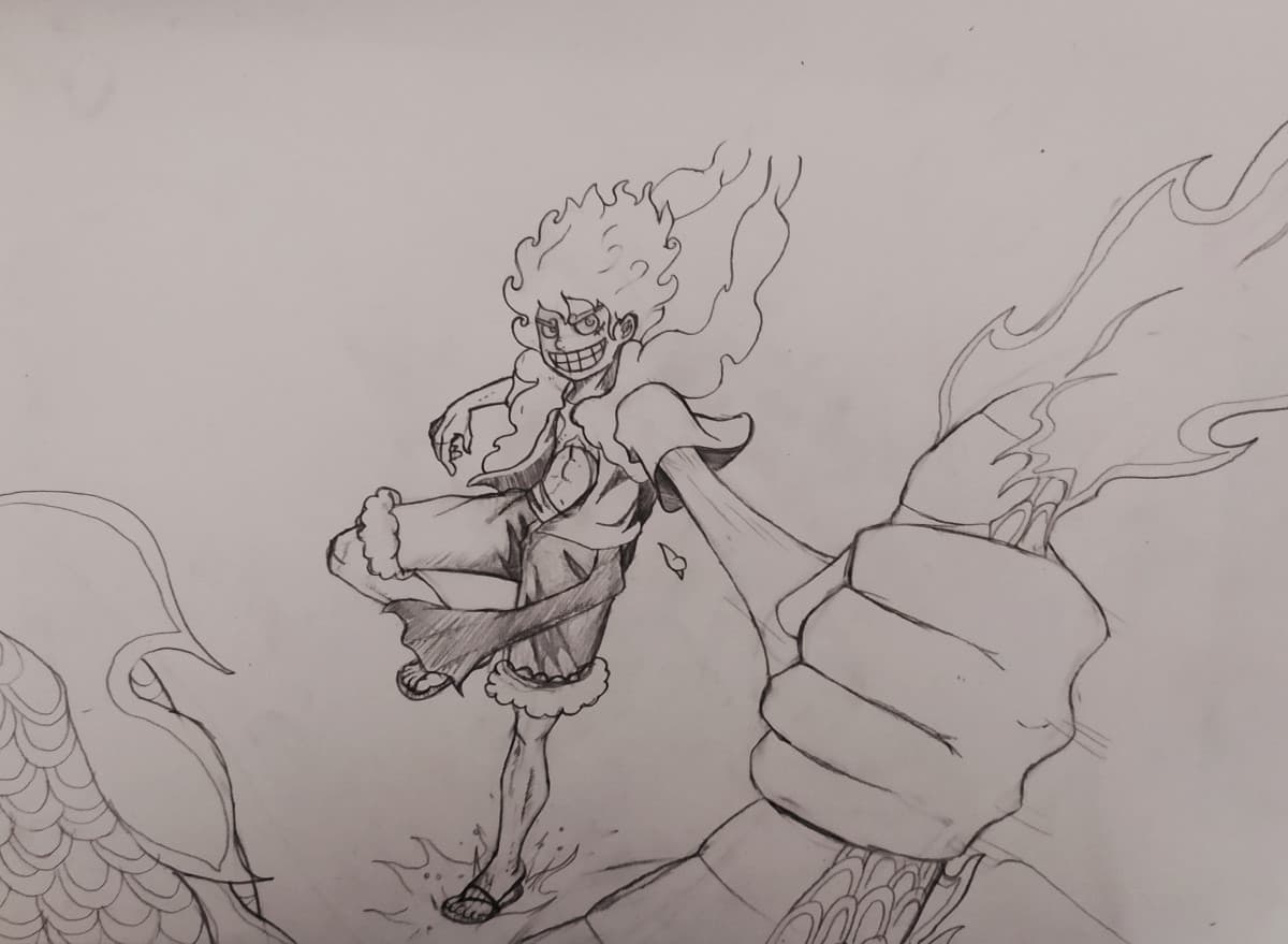 Okay, allora l'idea non mi sembra brutta, ora dovrei disegnare la testa di Kaido da qualche parte