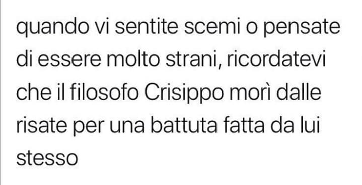 Morirò sicuro strozzata da una mia battuta di merda