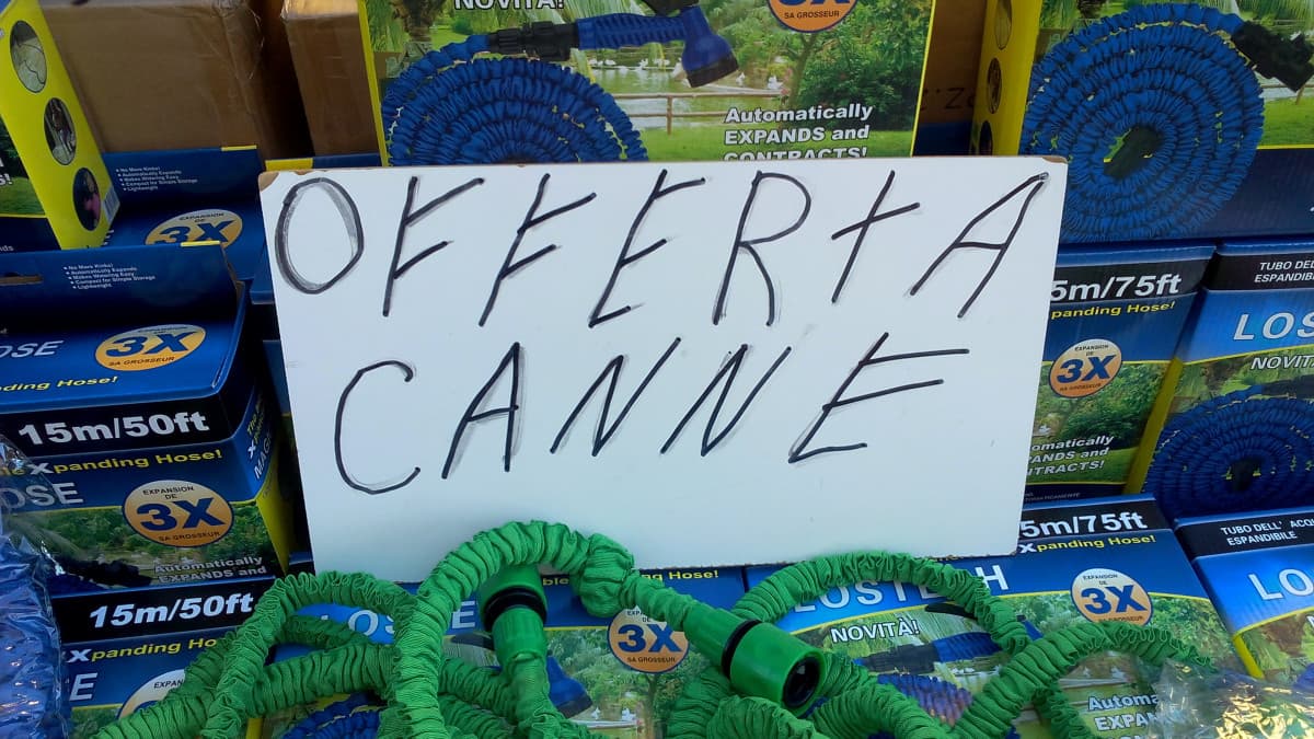 Canne in offerta.