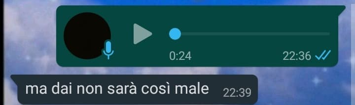 Io *mando un vocale dove piango come una bambina spiegando quanto mi faccia male la caviglia* lui: 