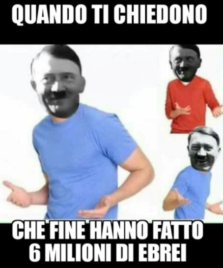 Cattivo hitlerino non si fa... Quante volte ti ho detto che non si bruciano gli sconosciuti?