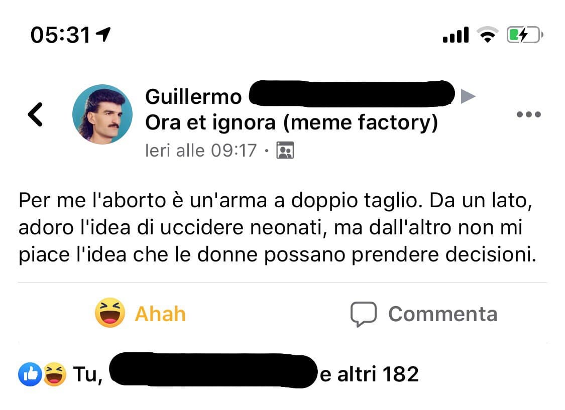 Cosa é per voi l'aborto? [POST IRONICO]