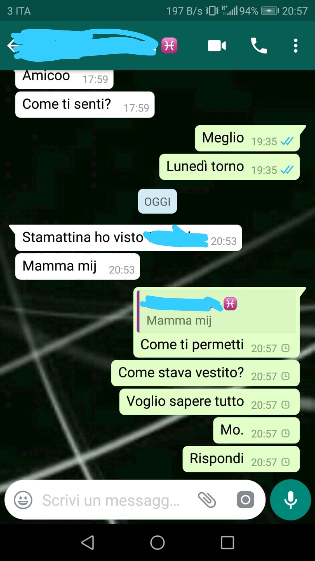 Quando @Tramontata007 ti dice di aver visto il tuo futuro ragazzo... 