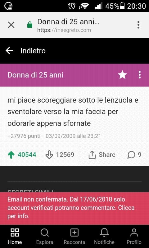 PRIMO SEGRETO