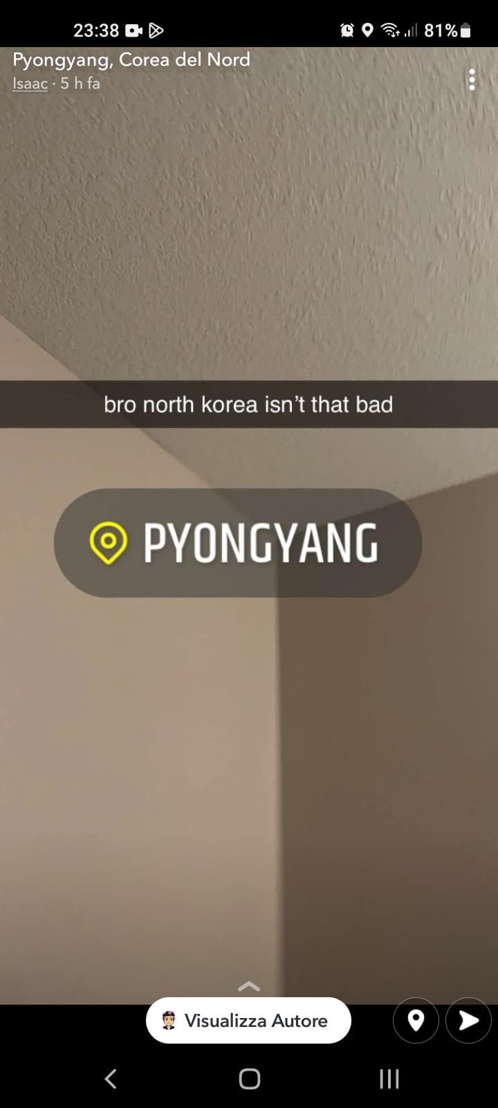 Bro North korea is fantastic yeee, unless you live over Pyongyang, as a normal and regular citizen, then I want see if is bad or not bad north Korea 