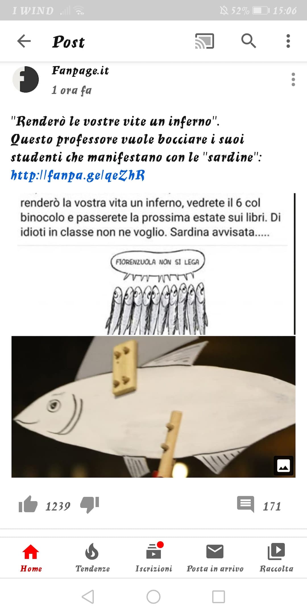 Il movimento delle sardine ?