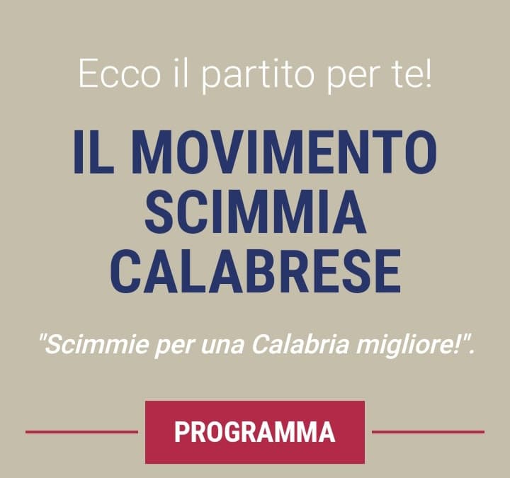 Il movimento scimmia calabrese.