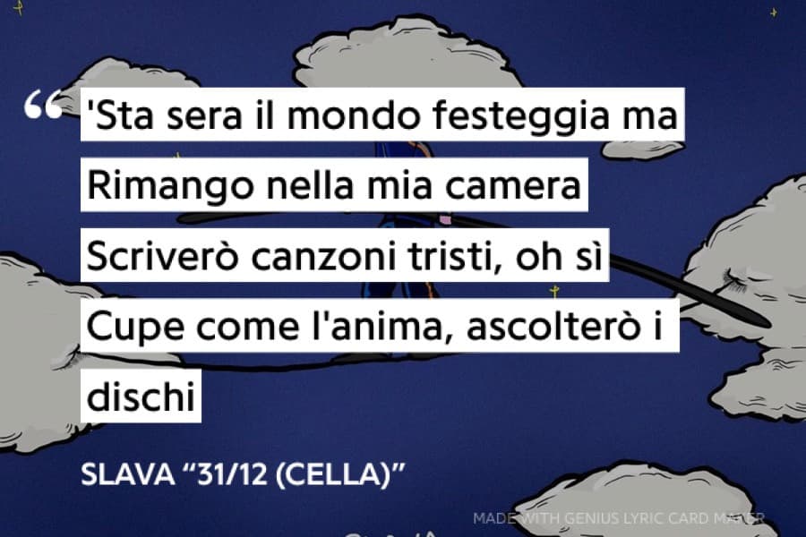 mi descrive troppo questa canzone. Comunque 