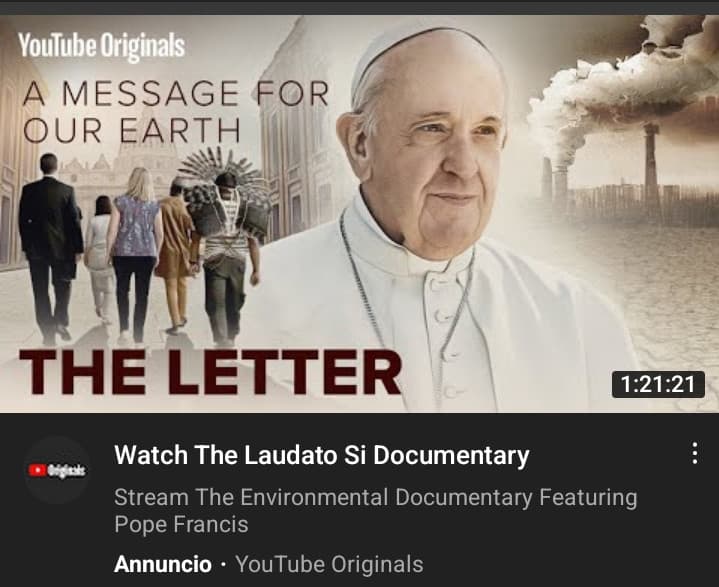 Ma che cazzo è sta roba.. a parte che certe cose sono proprio inutili porca troia (e lo dico da ambientalista). Ma poi il papa ??. Questi "documentari" o quel che sono, sono veramente inutili 