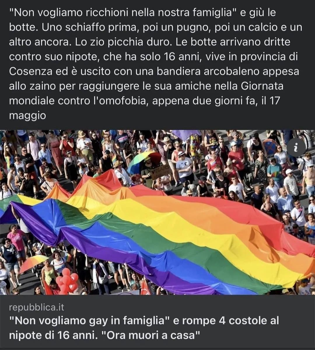 Ma ci rendiamo conto? Ingiustificabile