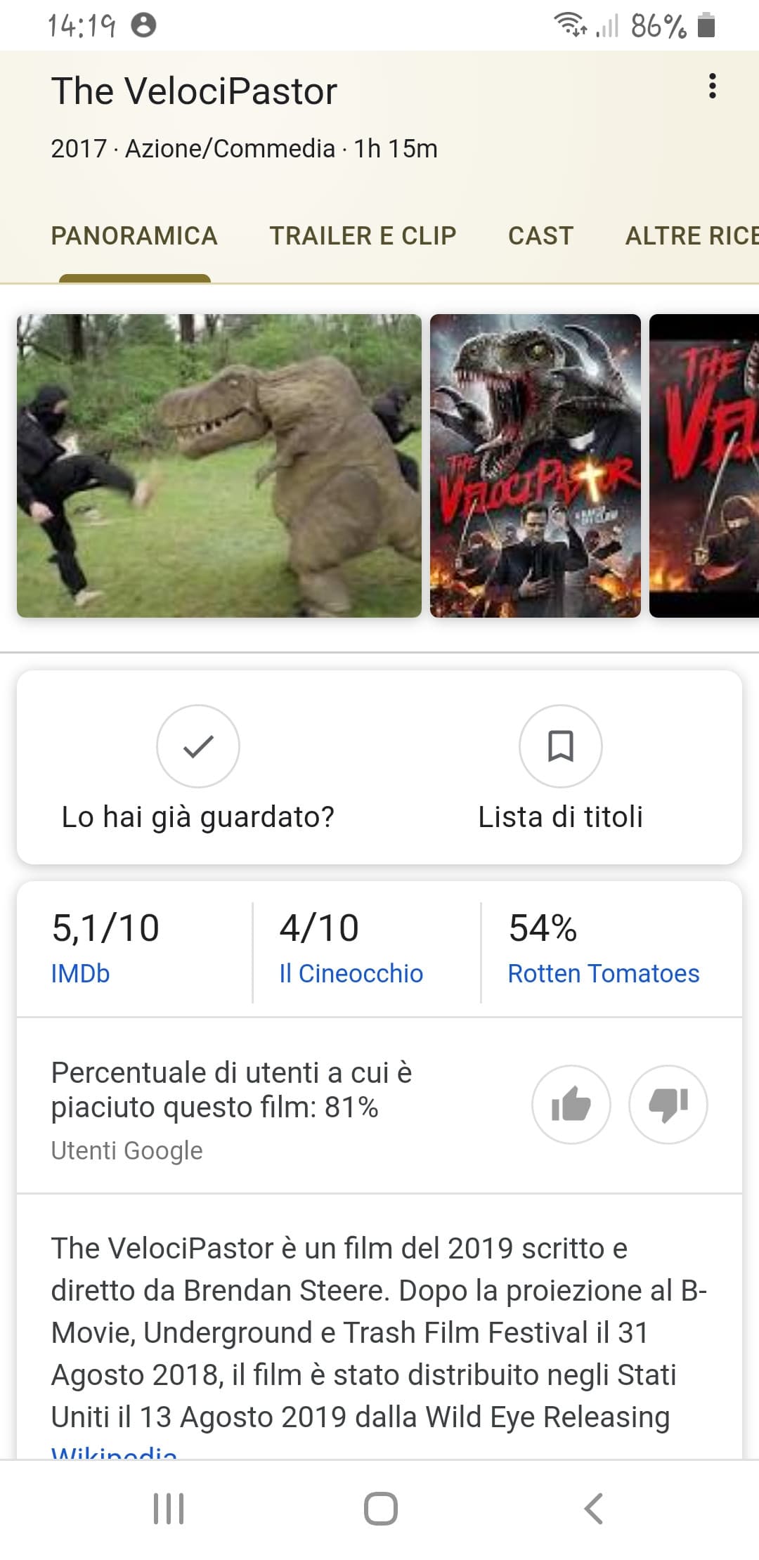 Raga spero sia un film parodia tipo scary movie, perché se non lo è qua siamo a un livello sopra sharknado