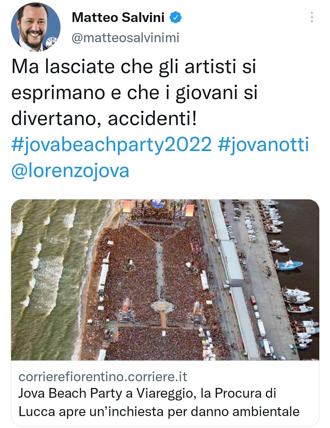 "Jovabeachparty? Lasciate che i giovani si divertano accidenti! Cannabis legale? Nooo la droga"