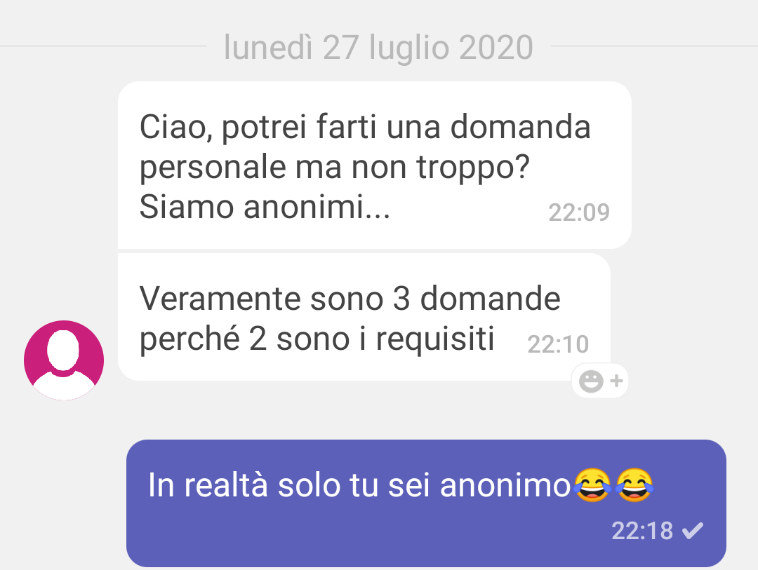 La gente è davvero idiota. Passo e chiudo