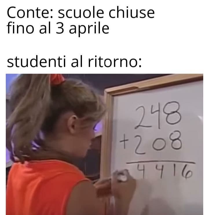 Sempre SE rientriamo.