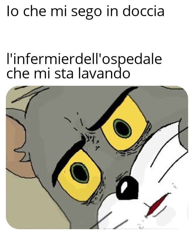 Anche se non sono in ospedale ma vabbe