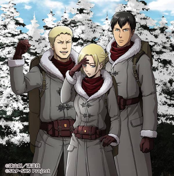 Bertholdt, Annie e Reiner