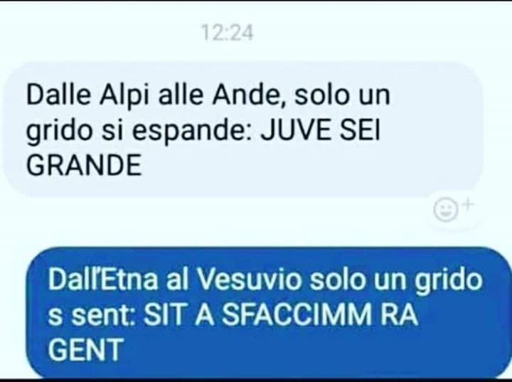 Non voglio offendere nessuno, so che ci sono molti juventini qui, ma volevo metterlo lo stesso