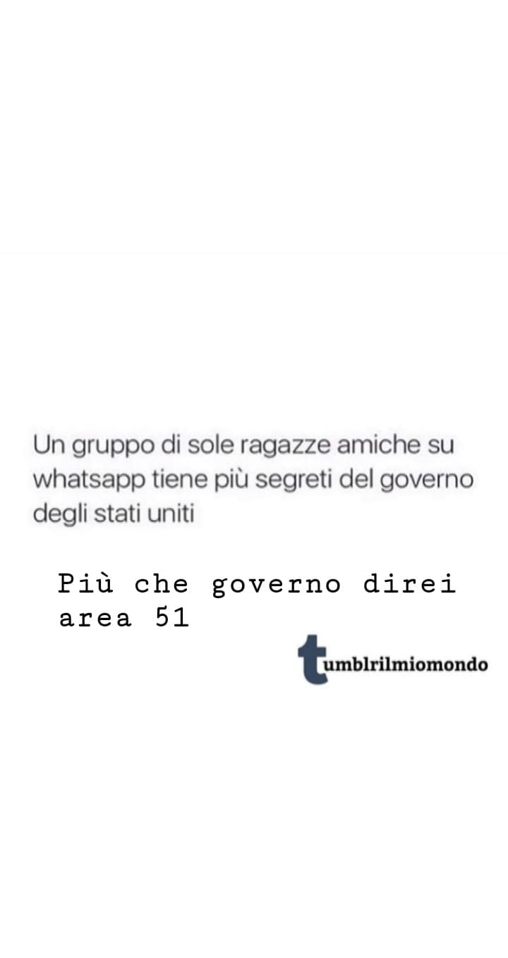 Per me è più segreta l'	area 51 che il governo