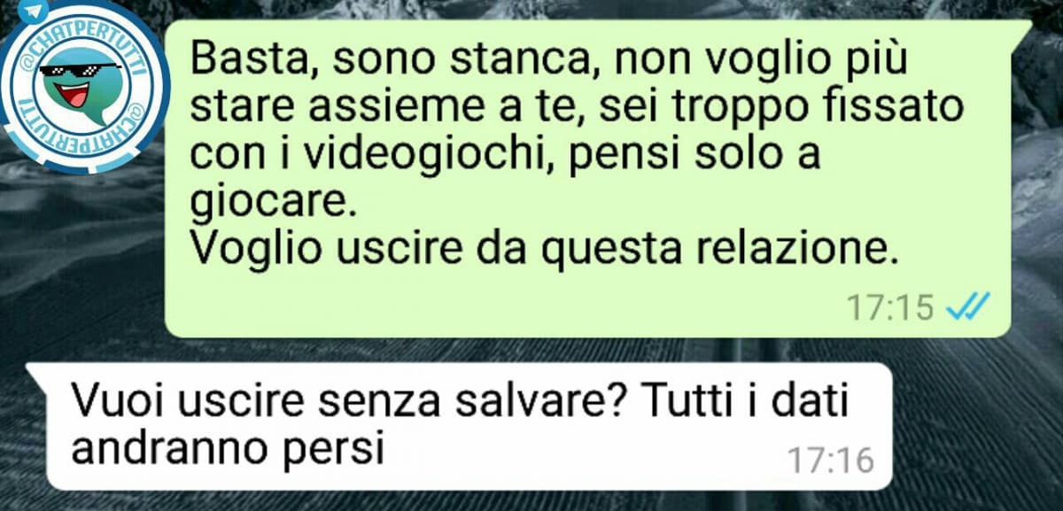 Io non lo lascerei hahahaha