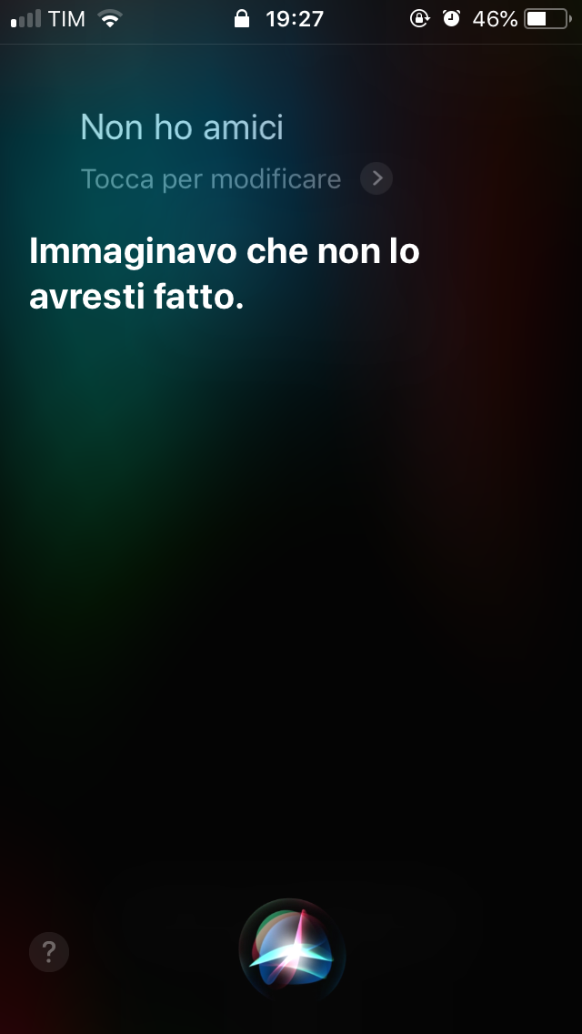 Quando neanche Siri ti consola...