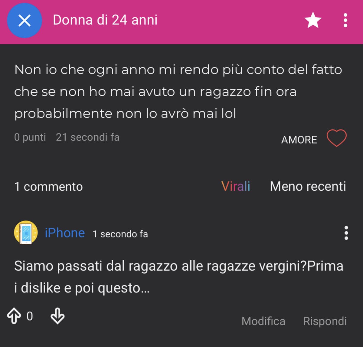 Odio i cambiamenti 