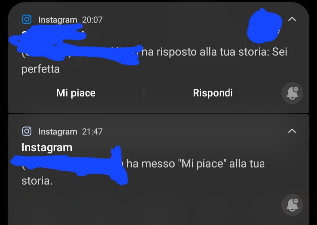 non io che mi sento in colpa perché una mia compagna di classe mi ha risposto così a una storia quando le avevo lasciato il visualizzato 