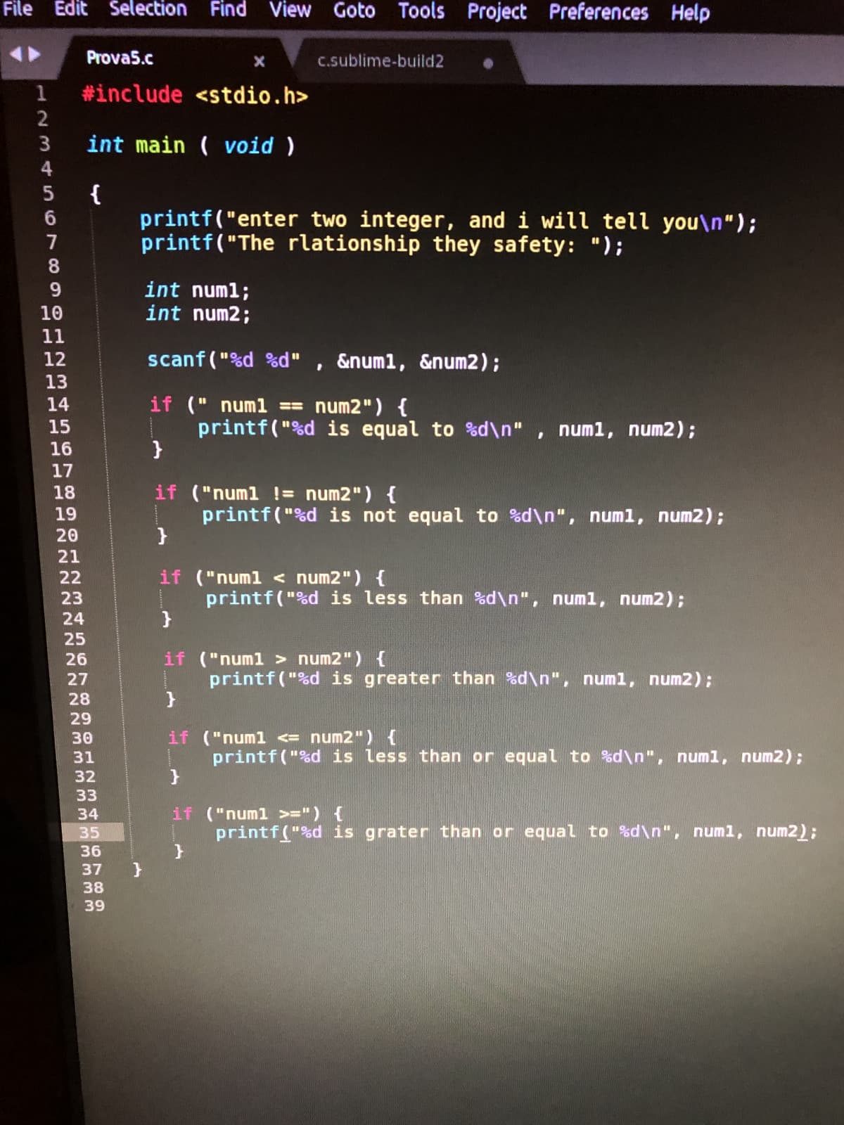 Help for programming