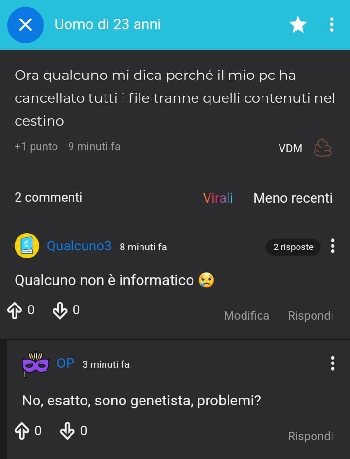 Lui è quello intelligente della famiglia ??